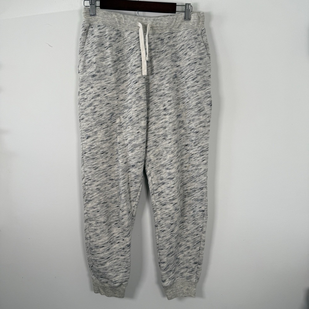 J.CREW‎ Grey Heather Speckle Cotton Terry Vintage Fleece Joggers Small Comfy